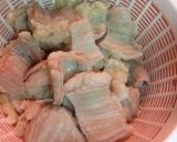 本格!中洲の屋台で食べたモツ鍋作り方2写真