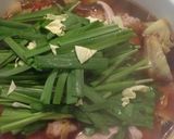 本格!中洲の屋台で食べたモツ鍋作り方7写真