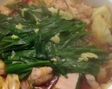 本格!中洲の屋台で食べたモツ鍋作り方8写真