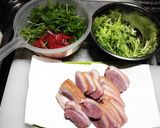 鴨肉と水菜のマリネ作り方1写真