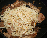 ♡関東方式すき焼きの残りで焼きうどん♡作り方3写真