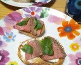 三つ葉とプチトマトのチーズトースト作り方3写真