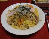 【お雑煮の材料で】お雑煮風スパゲッティ作り方6写真