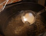 ダッチオーブンで黒豆=薪ストーブ作り方3写真