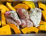 石窯で豪快に！豚ブロックのバジル焼き作り方2写真