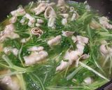 豚バラと水菜の簡単鍋作り方5写真