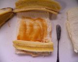 簡単バナナ入りフレンチロール巻き風作り方4写真