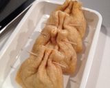*食べるラー油で納豆巾着*作り方2写真