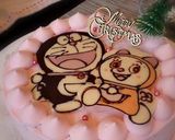 ドラえもん＆ドラミちゃん　ケーキ作り方4写真