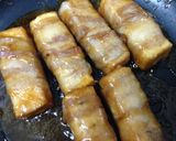 ご飯が進む☆豚バラ厚揚げ巻き作り方6写真
