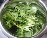 薄揚げと水菜のニンニク醤油作り方5写真