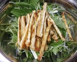 薄揚げと水菜のニンニク醤油作り方9写真