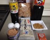 【男のジャンク飯】納豆ツナ釜玉そーめん作り方1写真