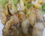 牡蠣焼きと葱のバター焼きの盛り合わせ作り方13写真