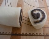 くるくる渦巻き✿抹茶あんぱん＆栗あんぱん作り方22写真
