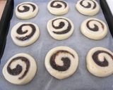 くるくる渦巻き✿抹茶あんぱん＆栗あんぱん作り方23写真