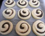 くるくる渦巻き✿抹茶あんぱん＆栗あんぱん作り方24写真