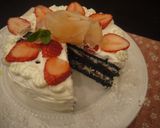 サプライズ！　黒いスポンジケーキ♡作り方9写真
