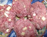 meiko風 チーズinハンバーグ作り方5写真