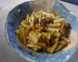 節約☆大根の皮のきんぴら☆作り方4写真