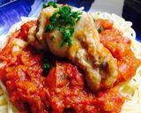 鶏手羽元♥︎グリルトマトソースのパスタ作り方4写真