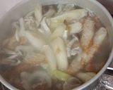 焼きネギとしめじの温かお蕎麦☆作り方4写真