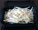 ルクエで☆もやしの甘辛卵とじ作り方1写真