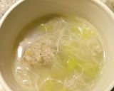 ヘルシー！白菜と肉団子の春雨スープ作り方5写真