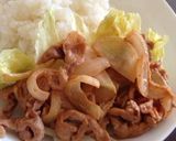 簡単ランチ♡豚コマのケチャップマヨ丼作り方3写真