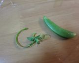 面倒なスナップえんどうの筋とり作り方6写真