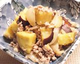 薩摩芋と玉ねぎの塩昆布そぼろ煮作り方7写真