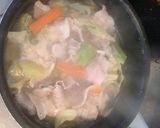 キャベツたっぷり味噌汁作り方5写真