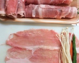 豚肉のエノキと野菜巻き作り方2写真