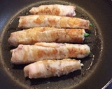 豚肉のエノキと野菜巻き作り方3写真