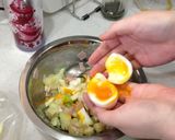 失敗しない！半熟とろとろ卵のポテトサラダ作り方7写真