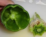 ピーマンの 種を簡単に取り出す方法作り方5写真