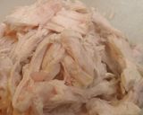ムネ肉のヘルシー中華粥作り方2写真