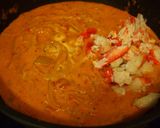 蟹のトマトクリームパスタ作り方4写真