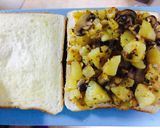 マッシュルーム&ポテトサンド作り方6写真