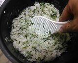 春菊と塩昆布で菜飯作り方4写真