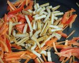 残り物でお弁当のおかず～丸天野菜いため～作り方2写真
