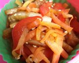 残り物でお弁当のおかず～丸天野菜いため～作り方3写真