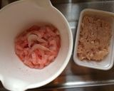 蓮根のはさみ揚げ〜海老と鶏肉〜作り方4写真