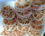 蓮根のはさみ揚げ〜海老と鶏肉〜作り方6写真