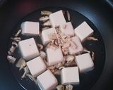 節約♡豆腐&カニカマ&干し椎茸♬おつまみ作り方1写真