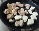 鶏ももとお豆腐の生姜あんかけ煮作り方4写真