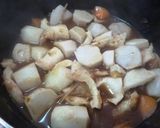 里芋と焼きちくわの煮味噌作り方6写真