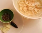 イカと蓮根のアンチョビパスタ作り方2写真