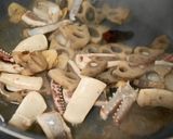 イカと蓮根のアンチョビパスタ作り方4写真