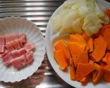 華麗(カレー)なかぼちゃポタージュ作り方1写真